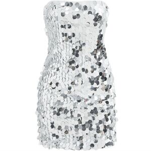 Micas Sequin Bodycon Midi Dress NWT
